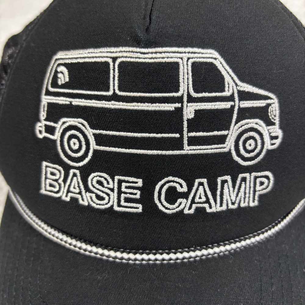 North Face Base Camp Trucker Hat Black‎ Van Graphic Mesh Snapback Cap One Size